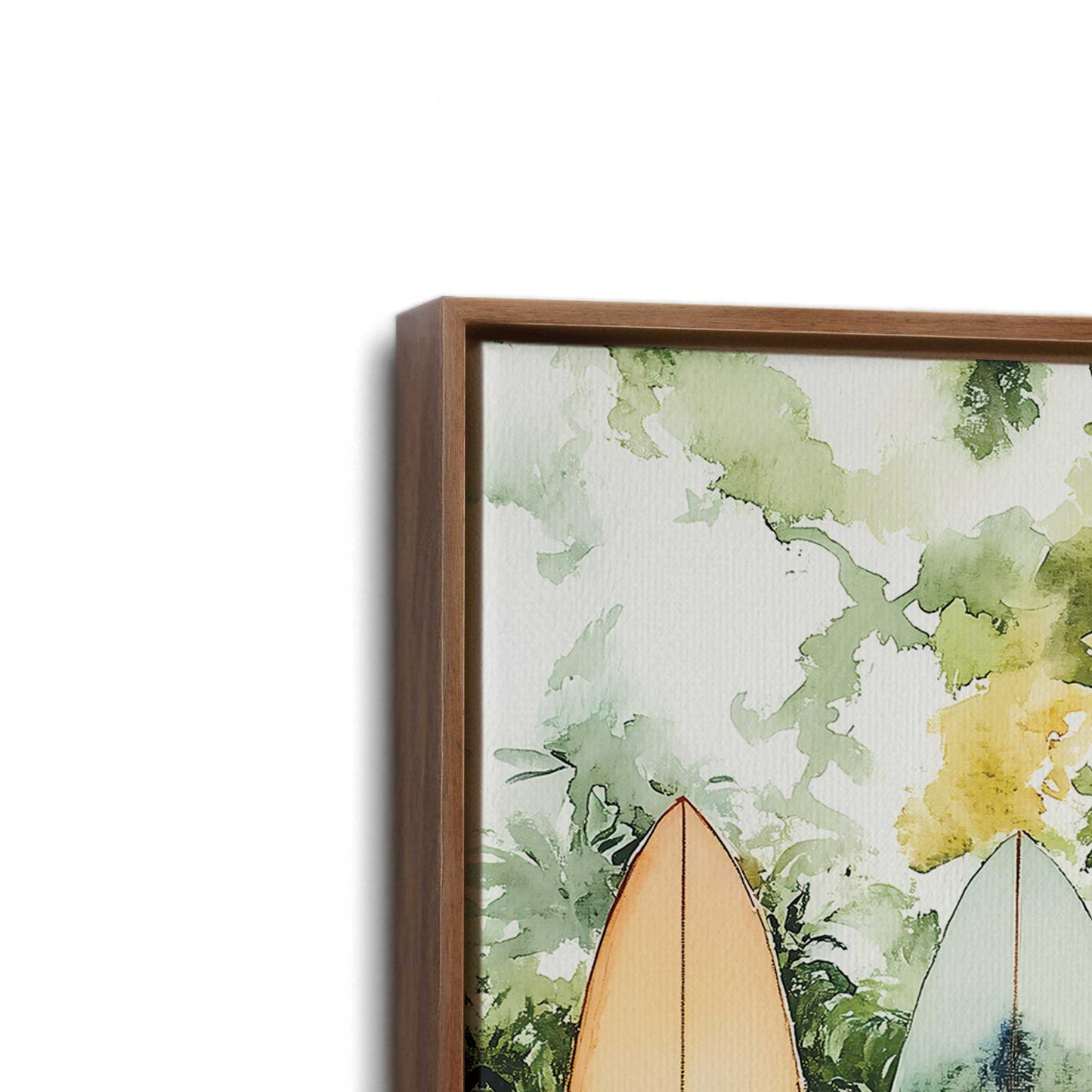 [Color:Walnut], Picture of art in a Walnut frame at an angle