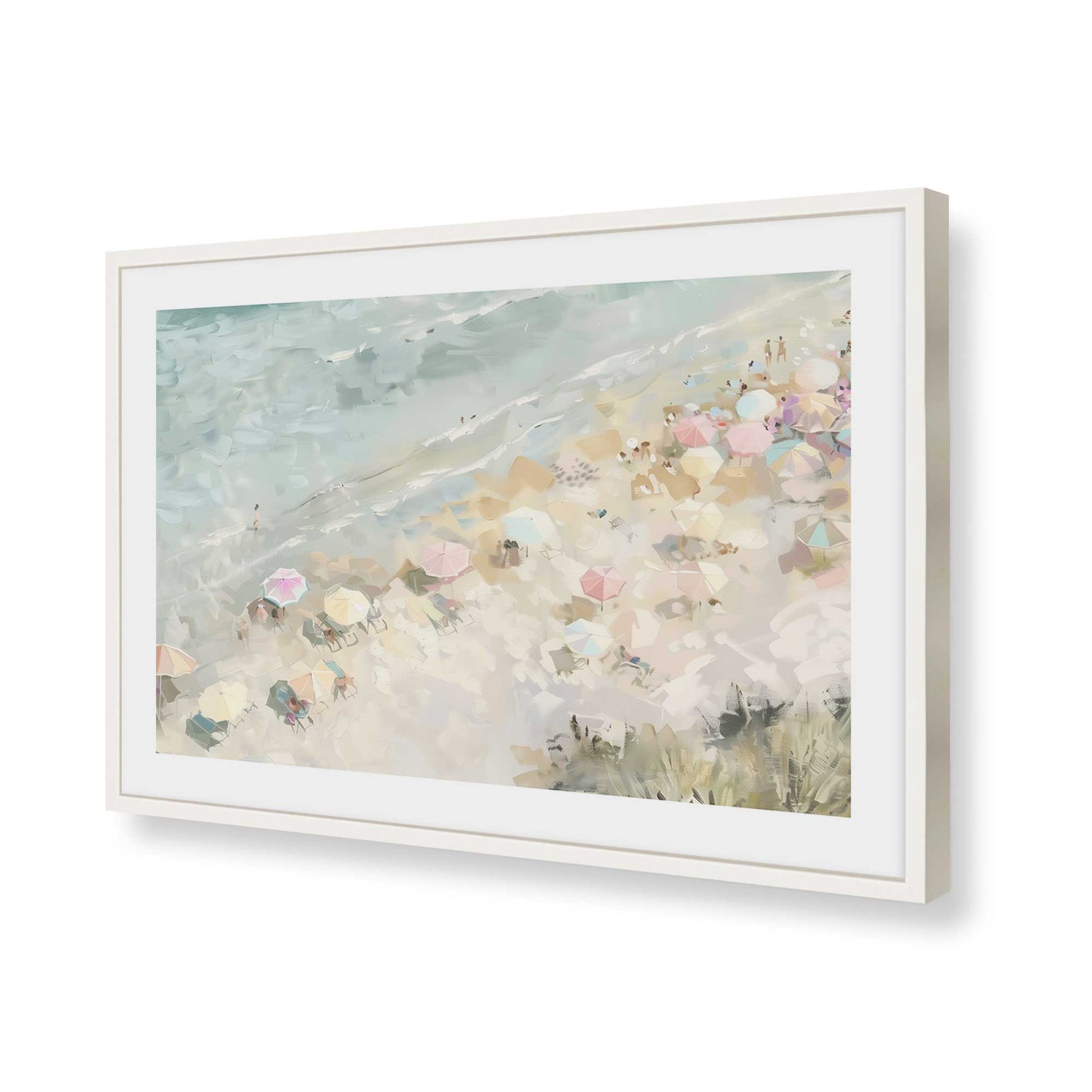 [Color:Opaque White], Picture of art in a Opaque White frame of the corner
