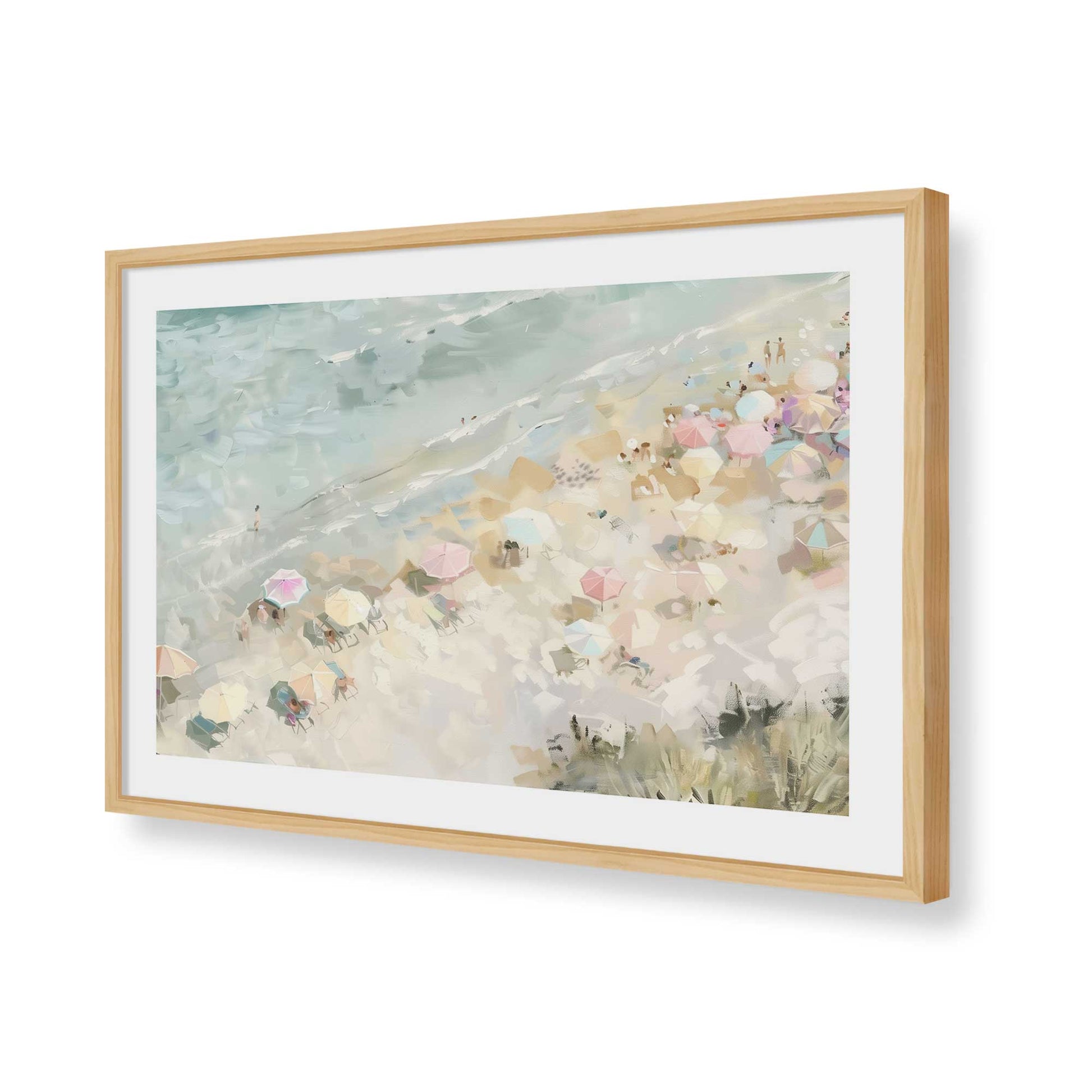 [Color:American Maple], Picture of art in a American Maple frame of the corner