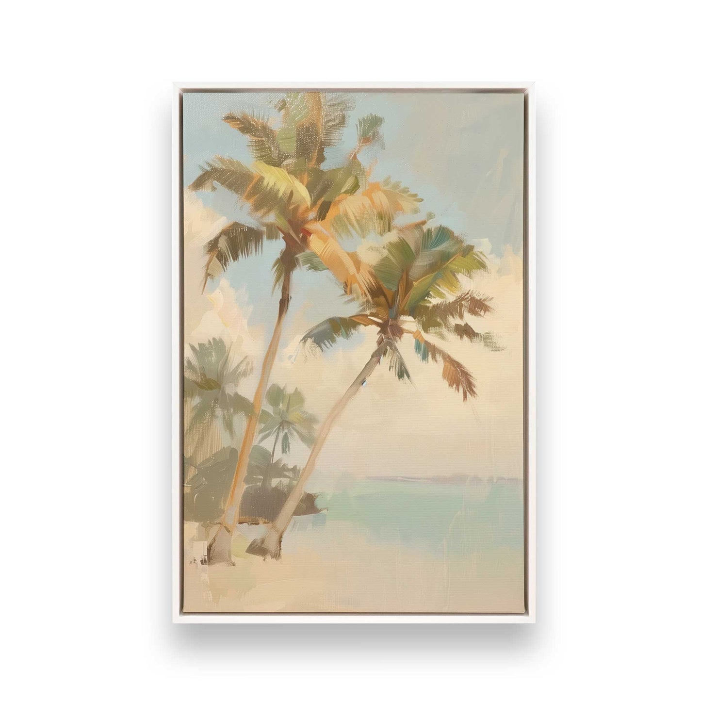[Color:Opaque White], Picture of art in a White frame