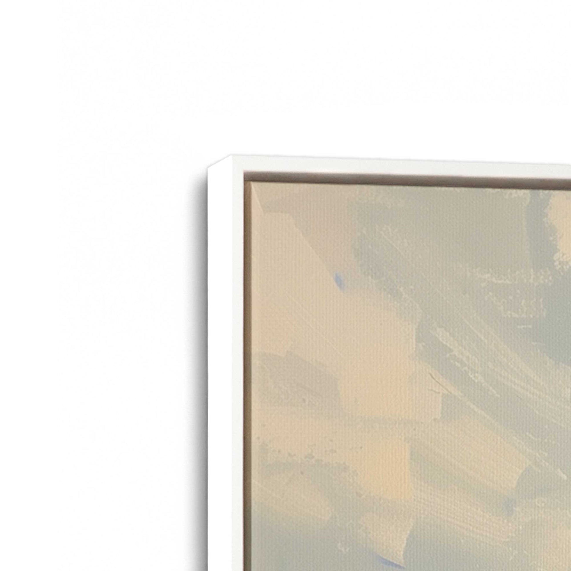 [Color:Opaque White], Picture of art in a White frame at an angle
