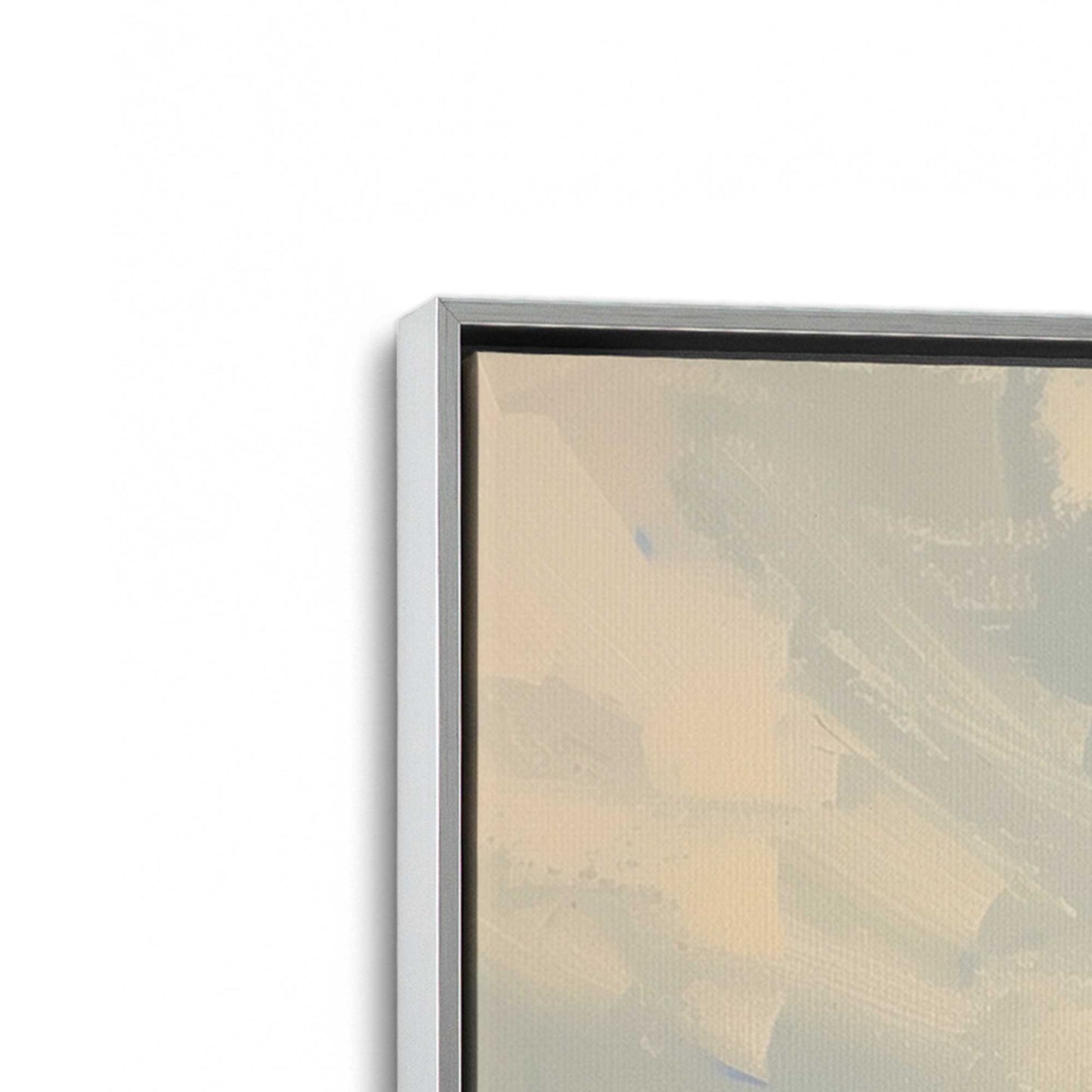 [Color:Polished Chrome], Picture of art in a Polished Chrome frame at an angle