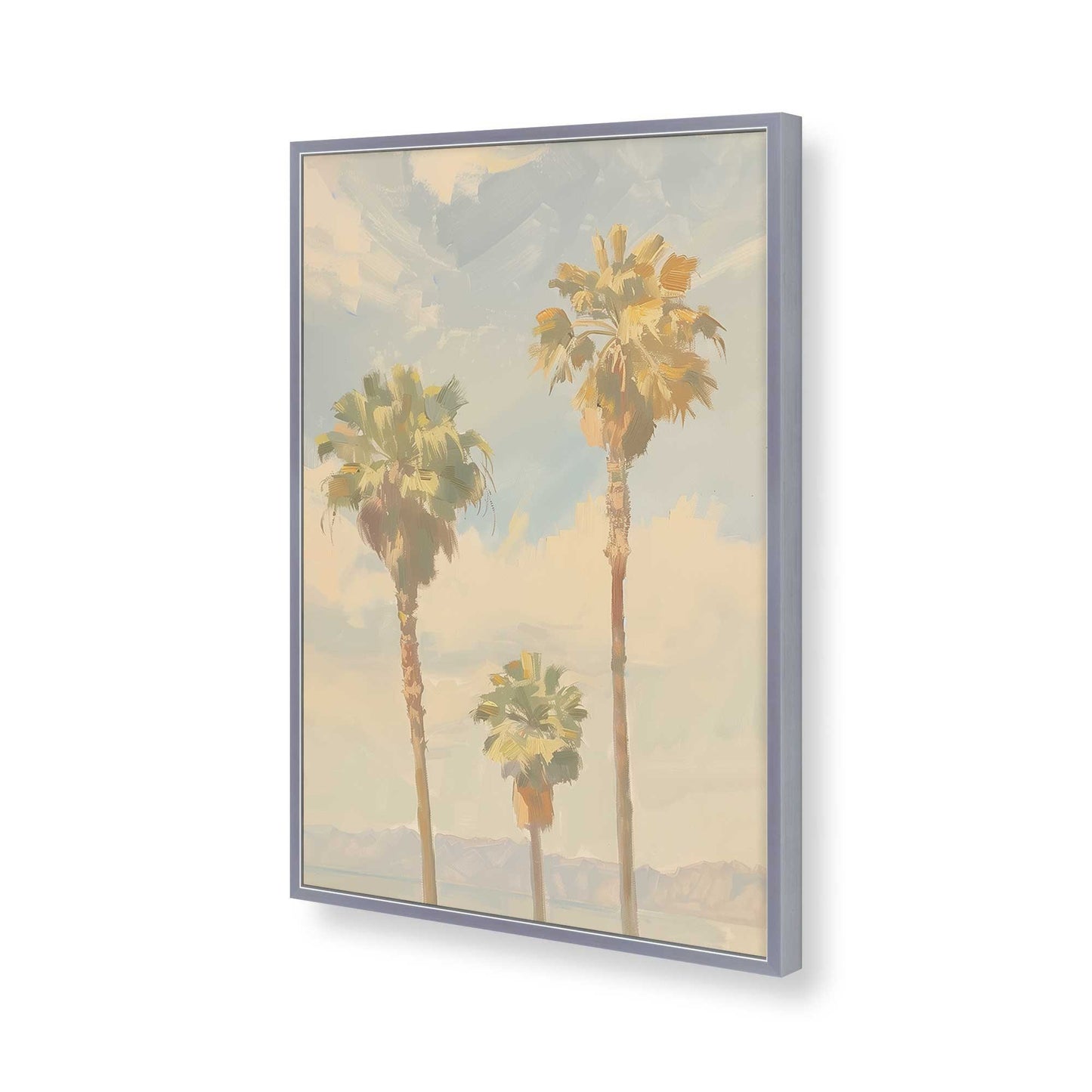 [Color:Polished Chrome], Picture of art in a Polished Chrome frame of the corner