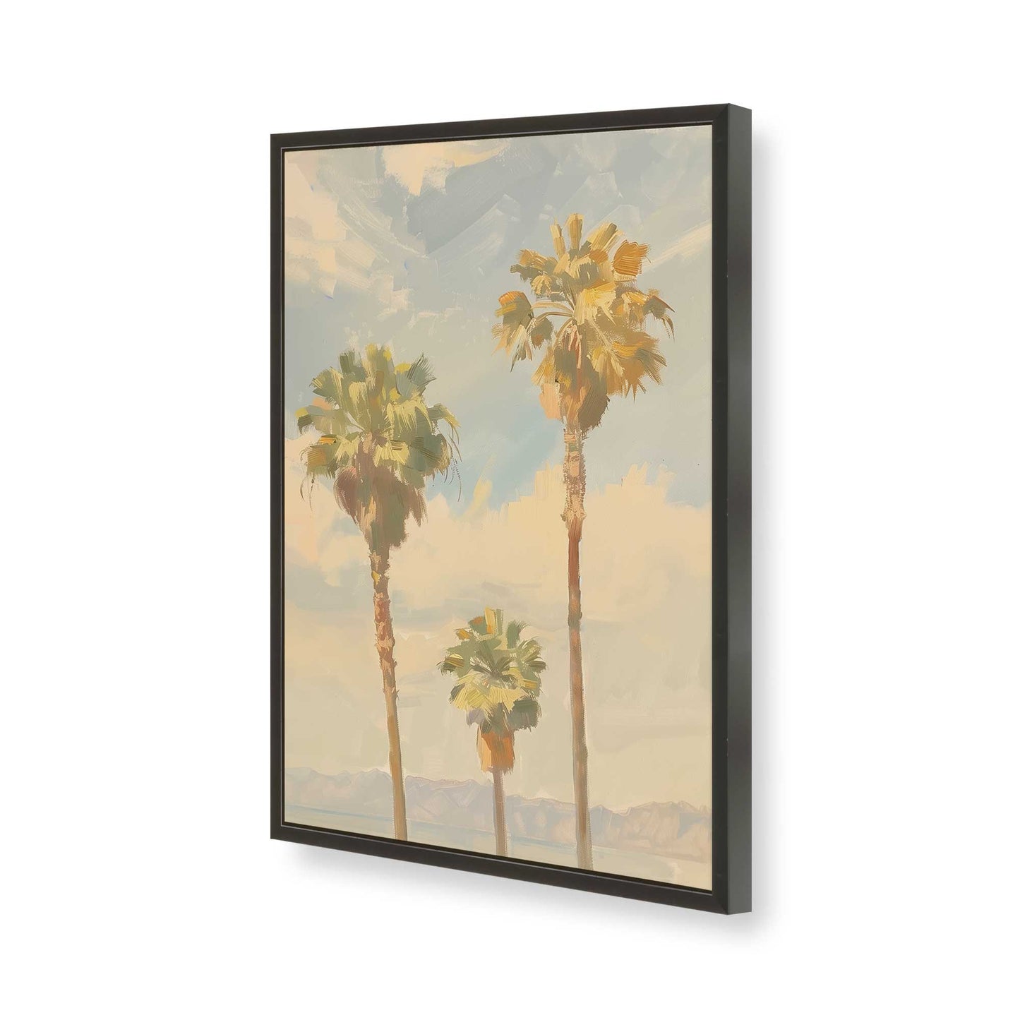 [Color:Satin Black], Picture of art in a Satin Black frame of the corner