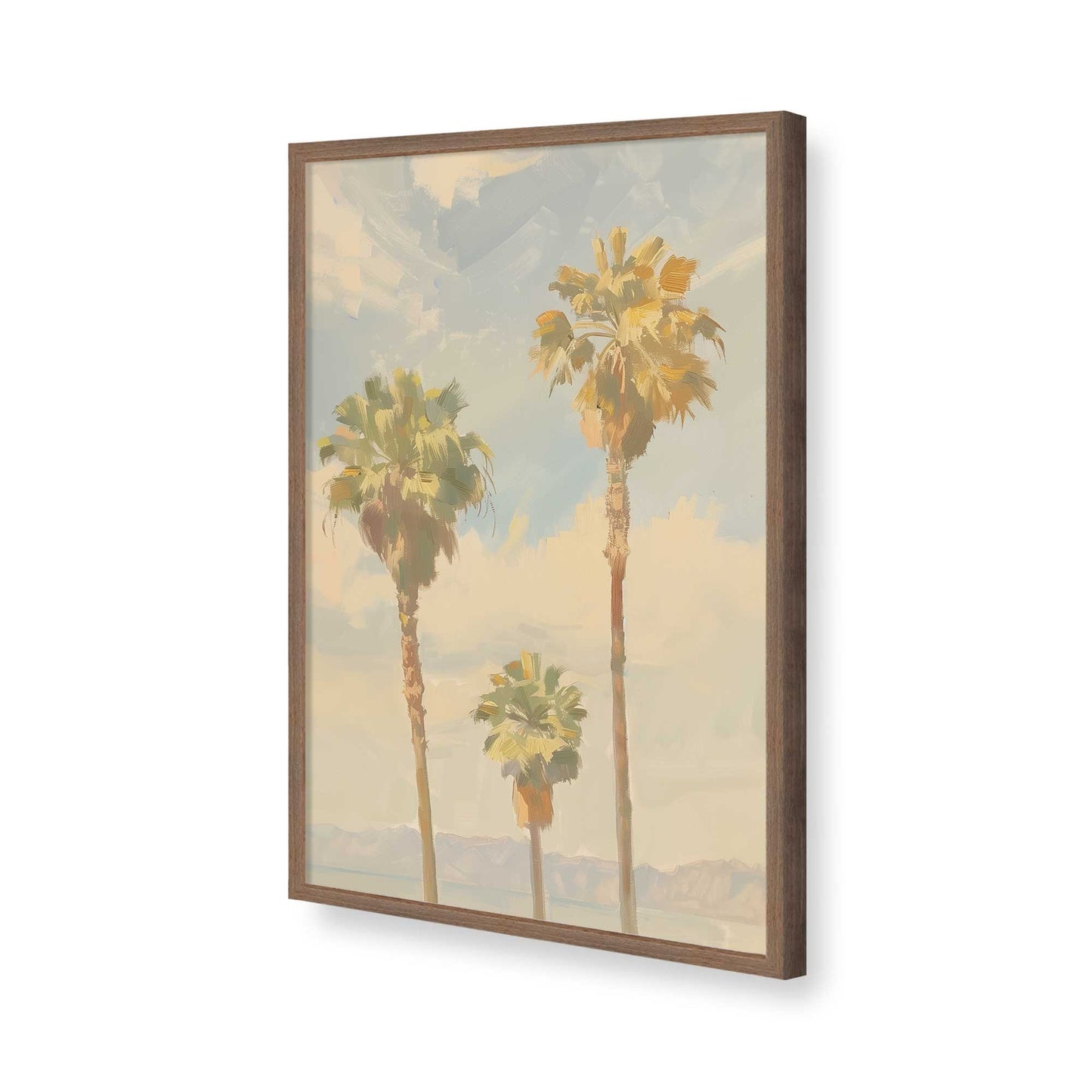 [Color:Walnut], Picture of art in a Walnut frame of the corner
