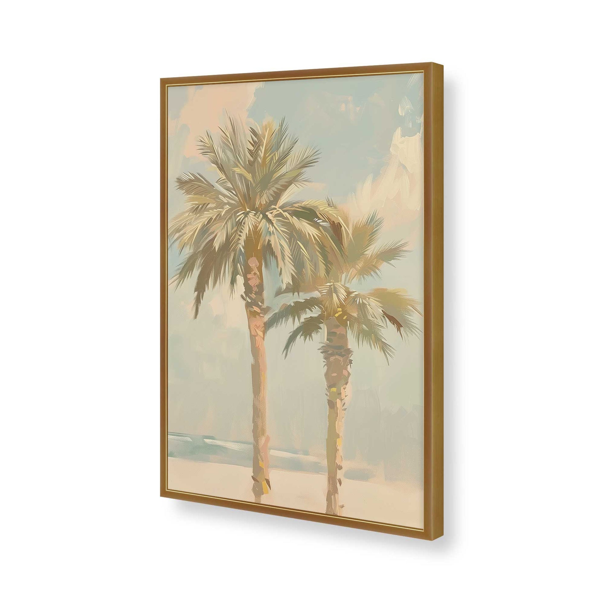 [Color:Polished Gold], Picture of art in a Polished Gold frame of the corner