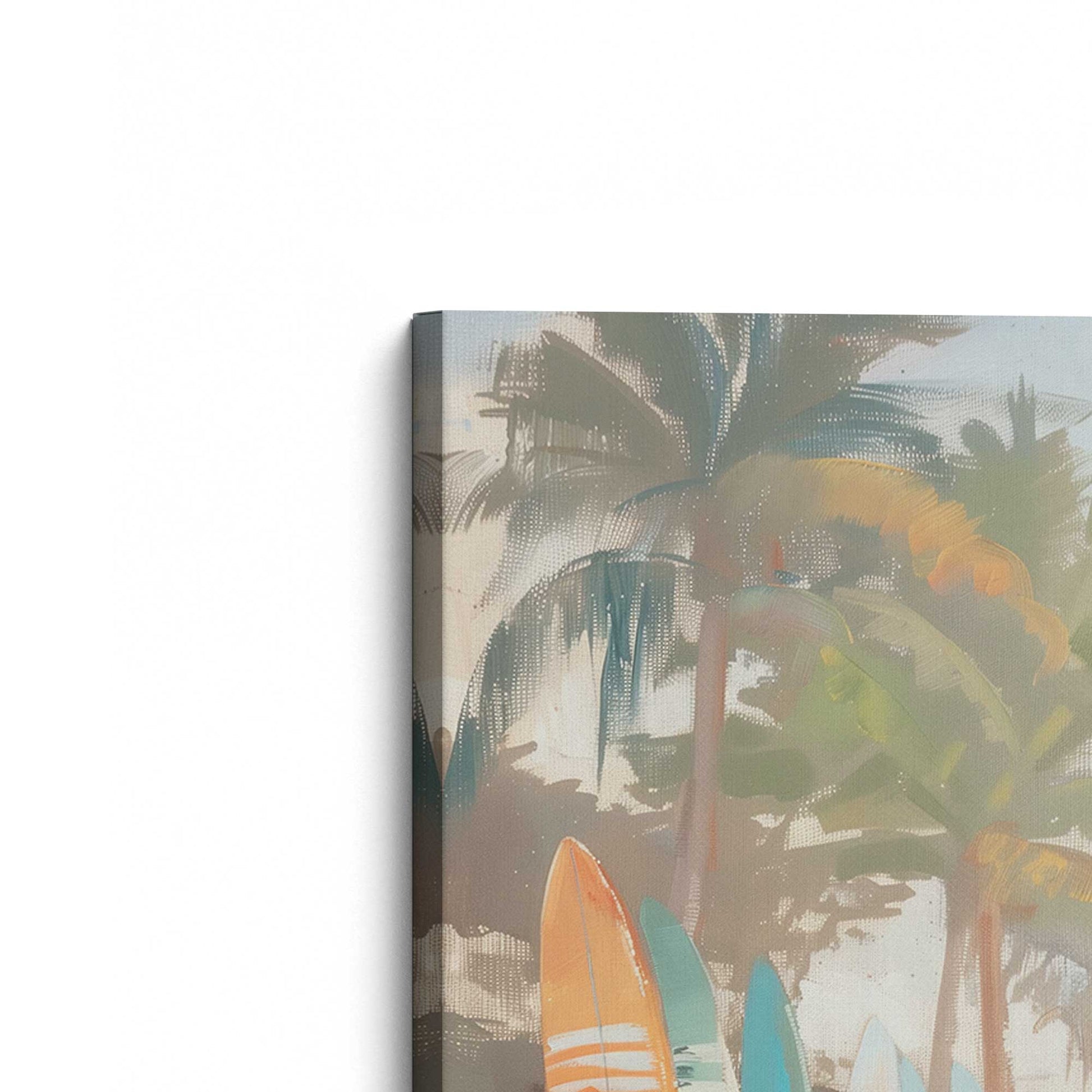 [Color:Stretched Canvas], Picture of the corner of the art