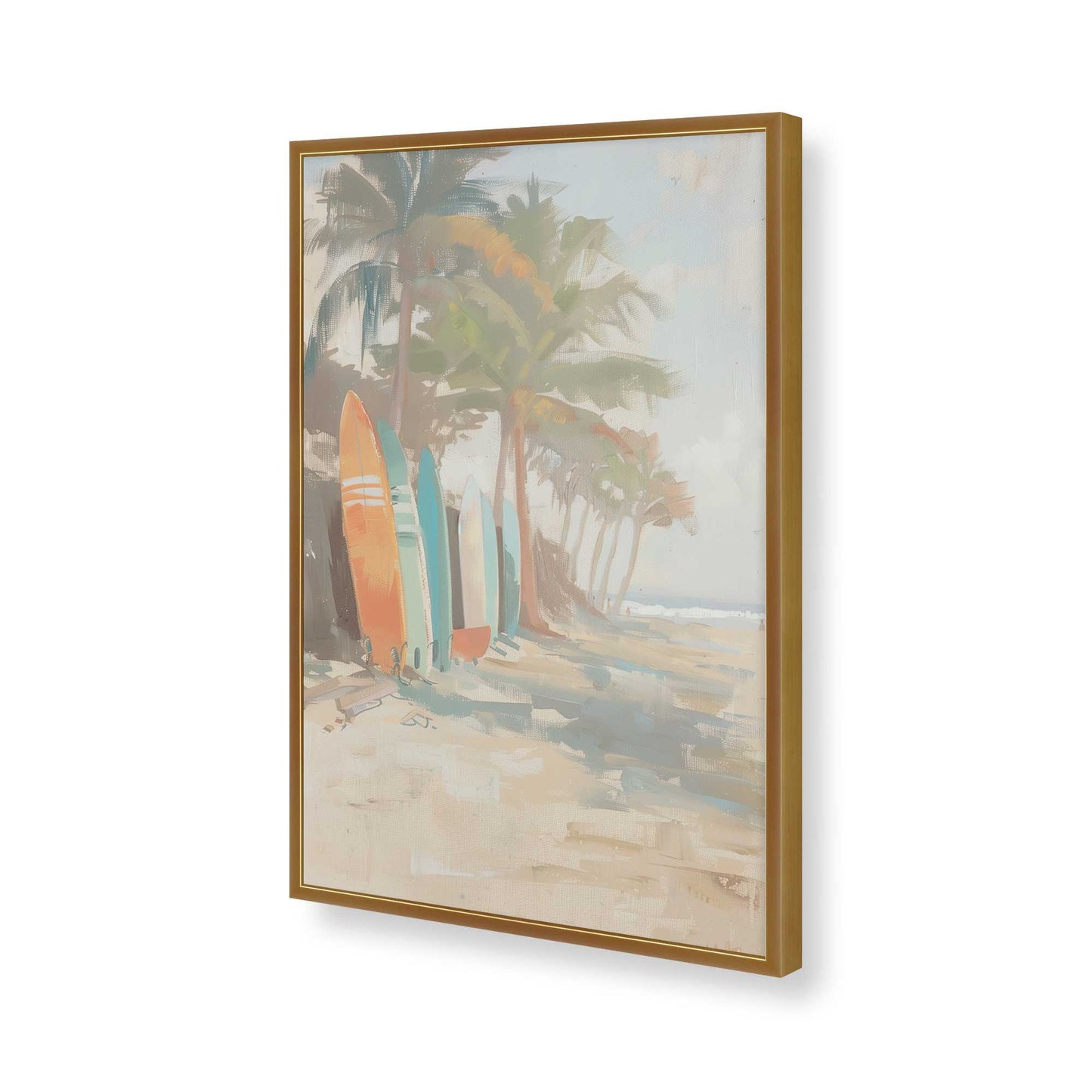 [Color:Polished Gold], Picture of art in a Polished Gold frame of the corner