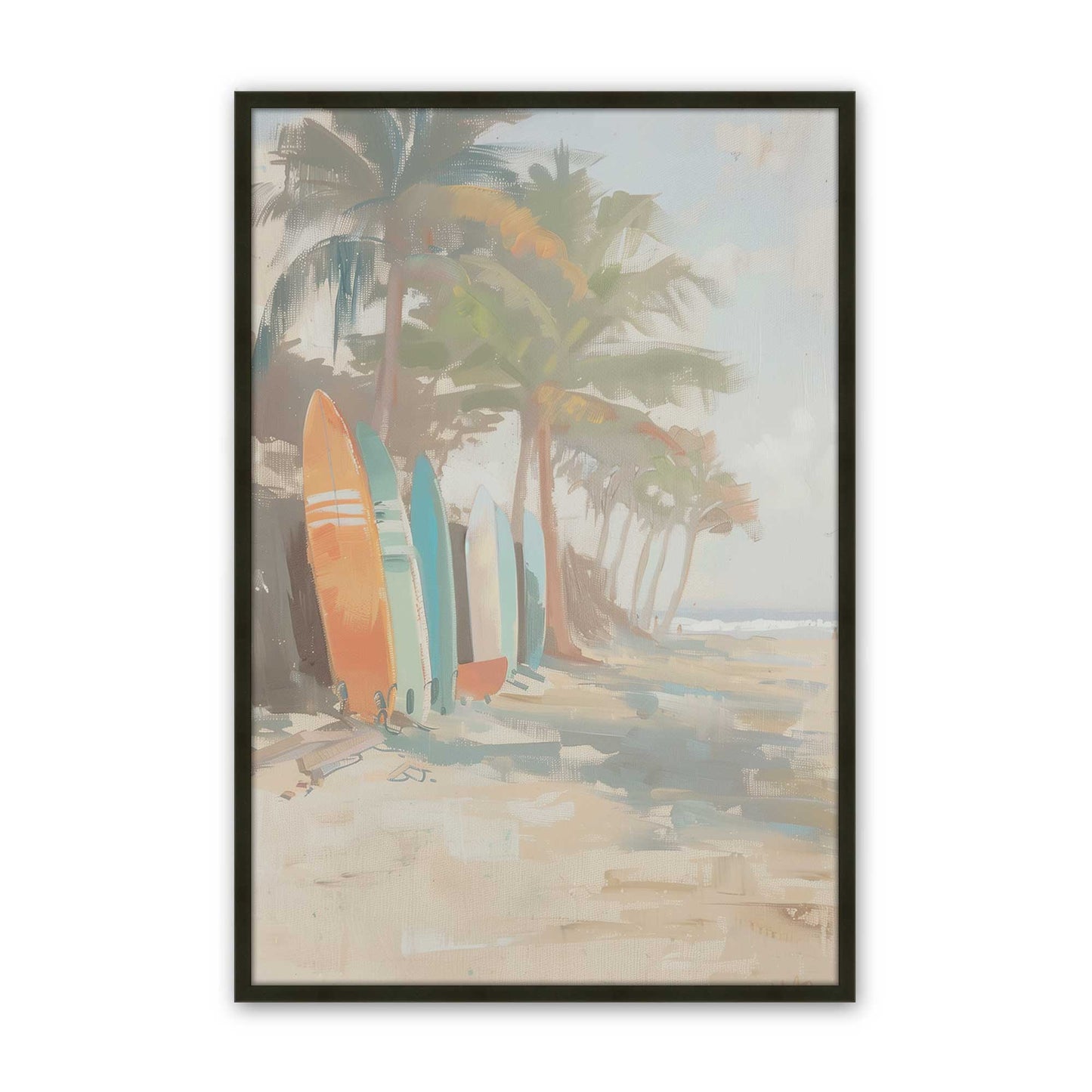 [Color:Satin Black], Picture of art in a Satin Black frame