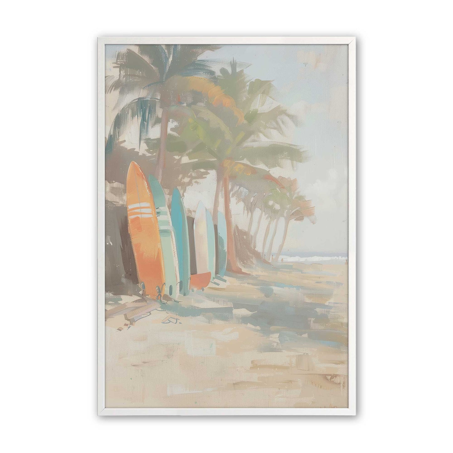 [Color:Opaque White], Picture of art in a Opaque White frame