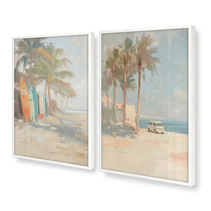 [Color:Opaque White], Picture of art in a Opaque White frame at an angle