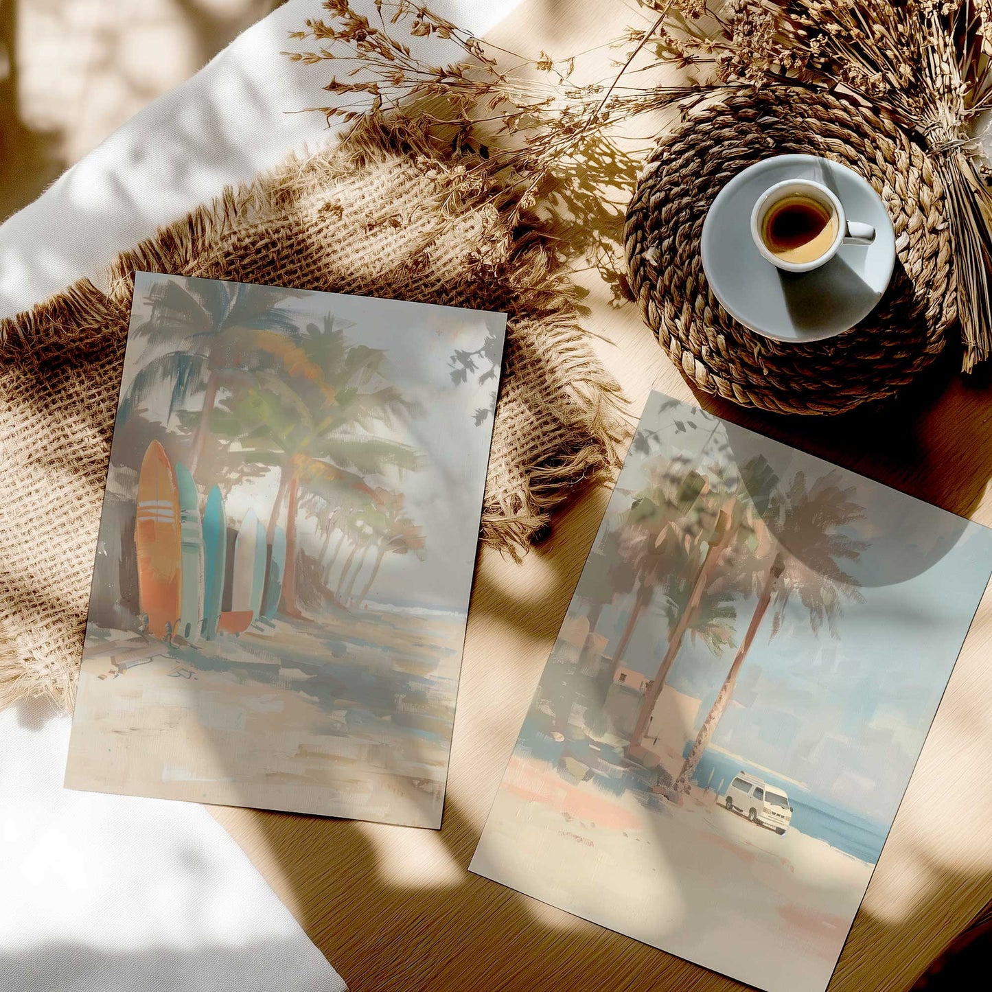 [color:Rolled Print], Picture in a room