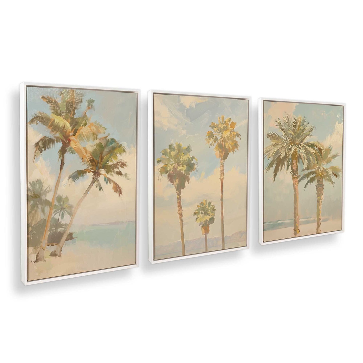 [Color:Opaque White], Picture of art in a White frame at an angle