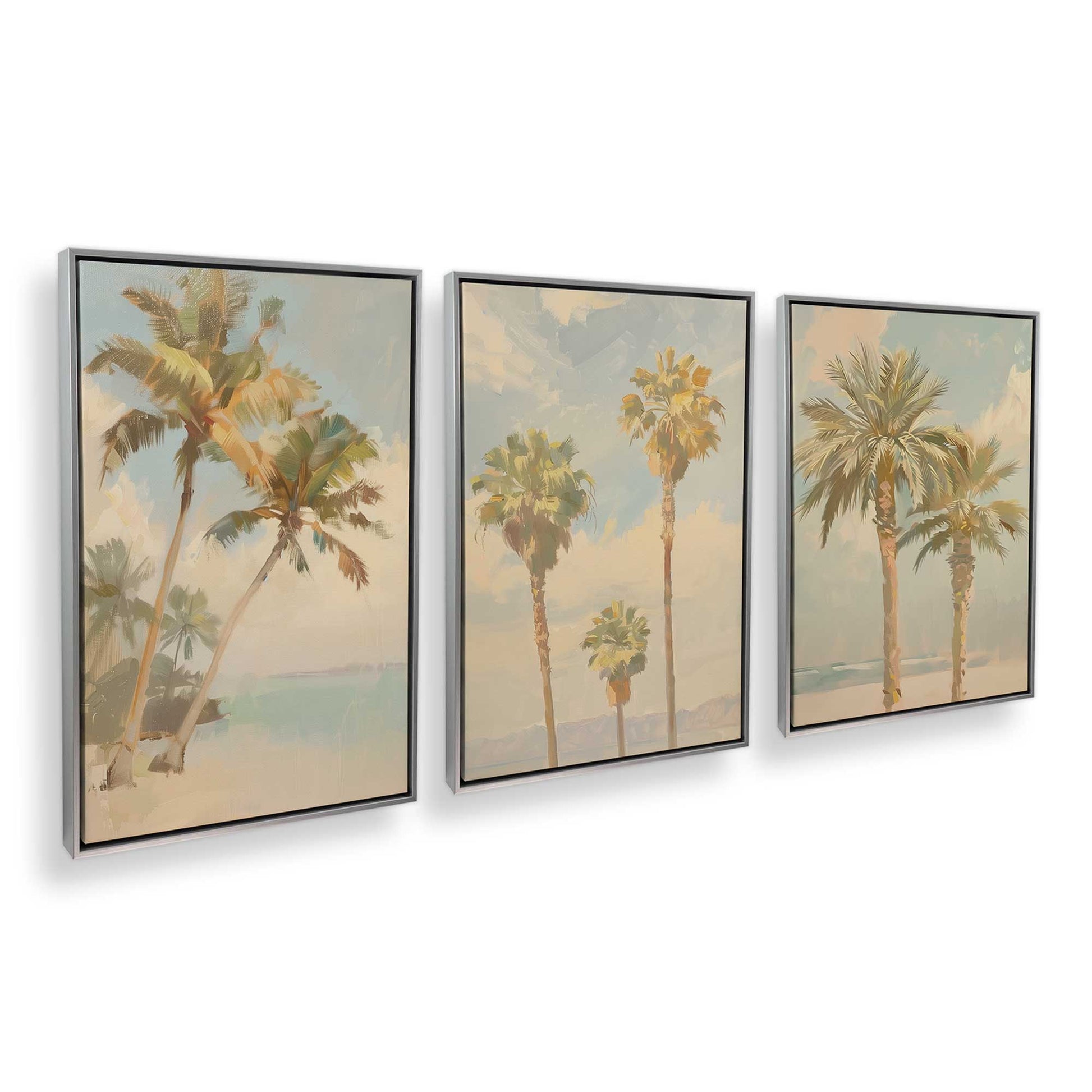[Color:Polished Chrome], Picture of art in a Polished Chrome frame at an angle