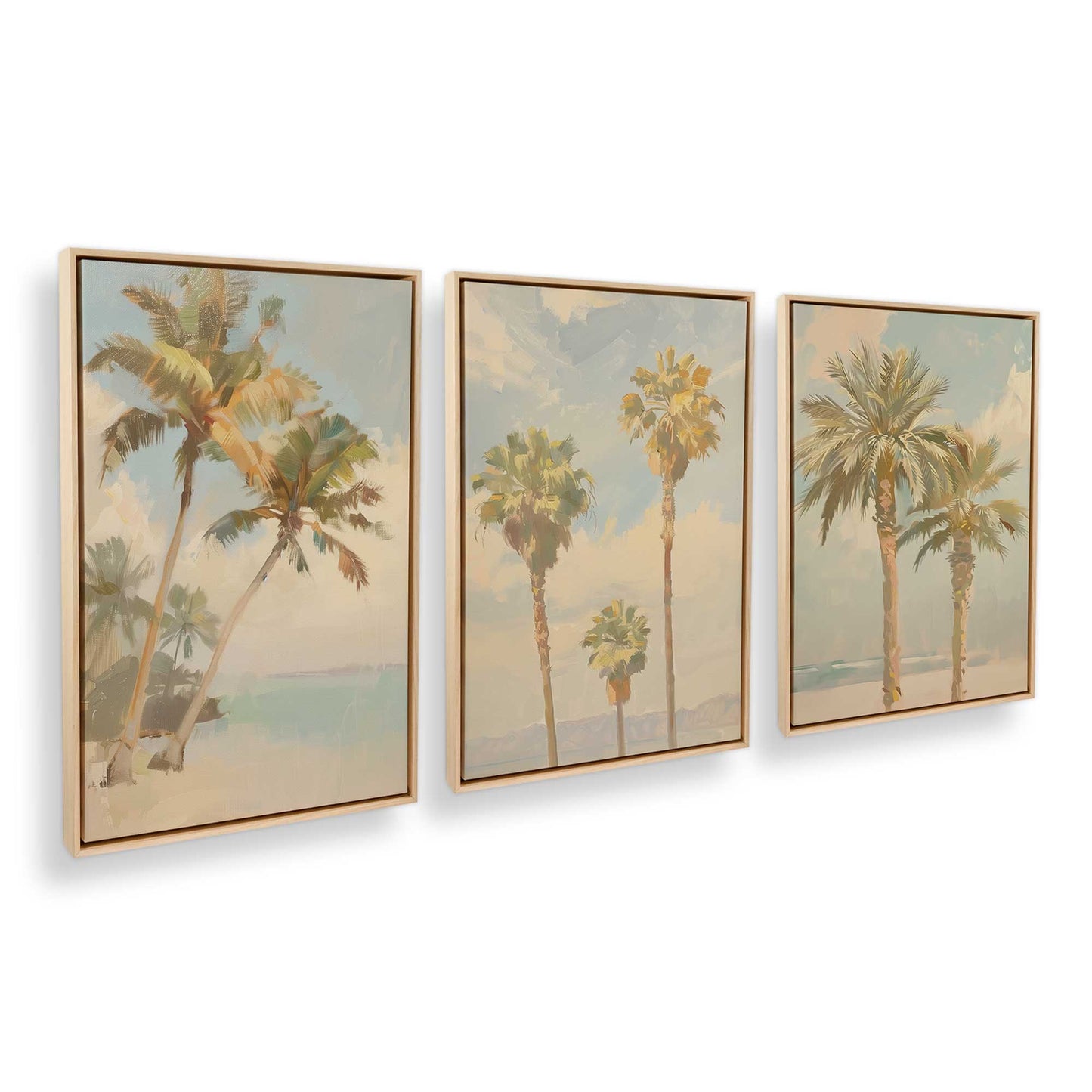 [Color:American Maple], Picture of art in an American Maple frame at an angle