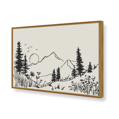[Color:Polished Gold], Picture of art in a Polished Gold frame of the corner
