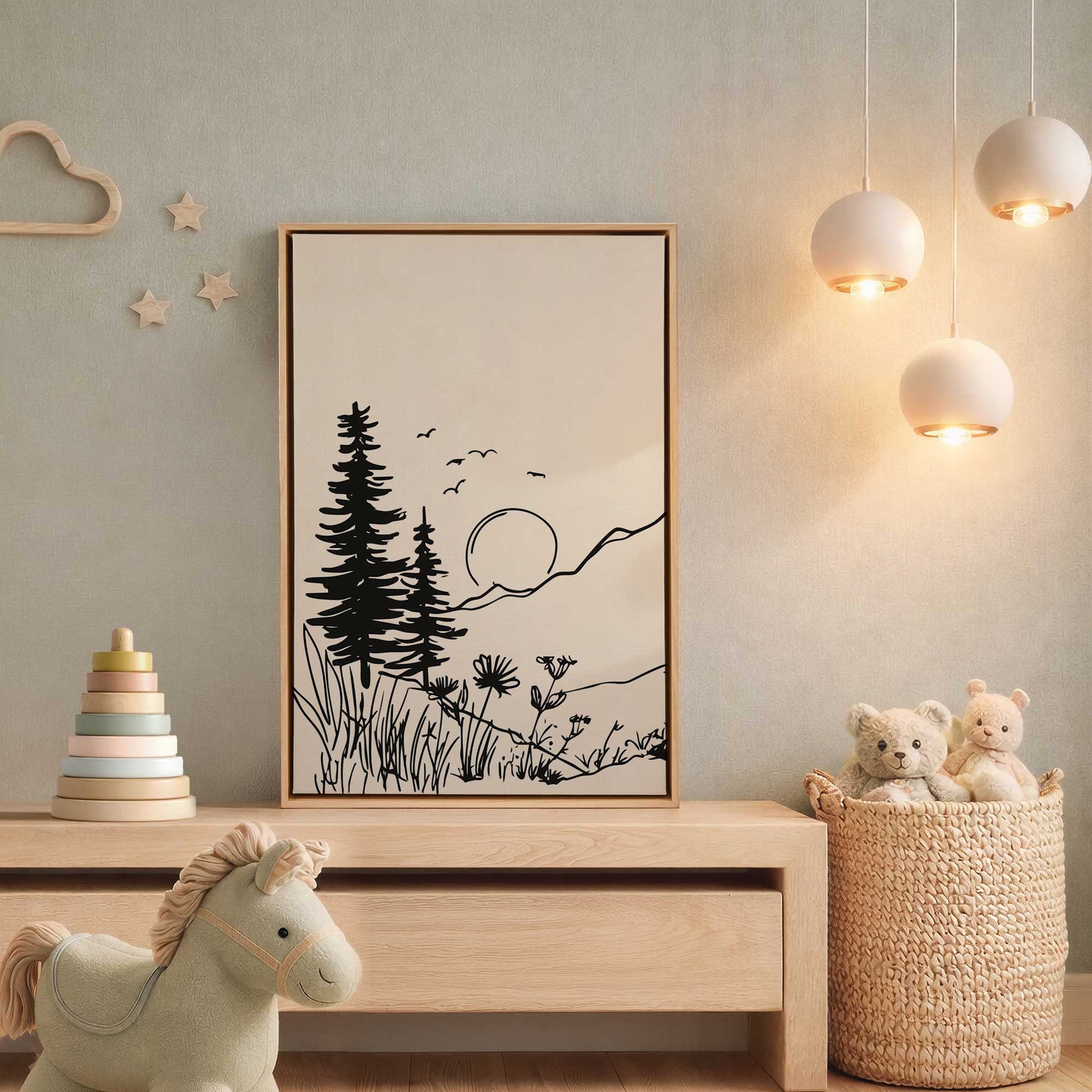 Picture of art in a room