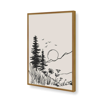 [Color:Polished Gold], Picture of art in a Polished Gold frame of the corner