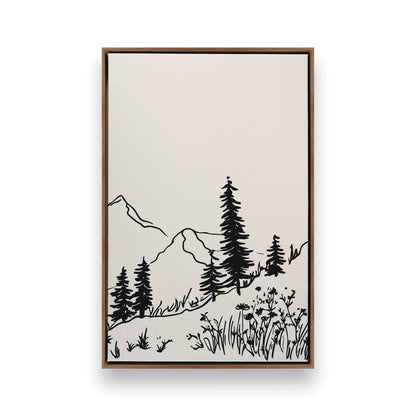 [Color:Walnut], Picture of art in a Walnut frame
