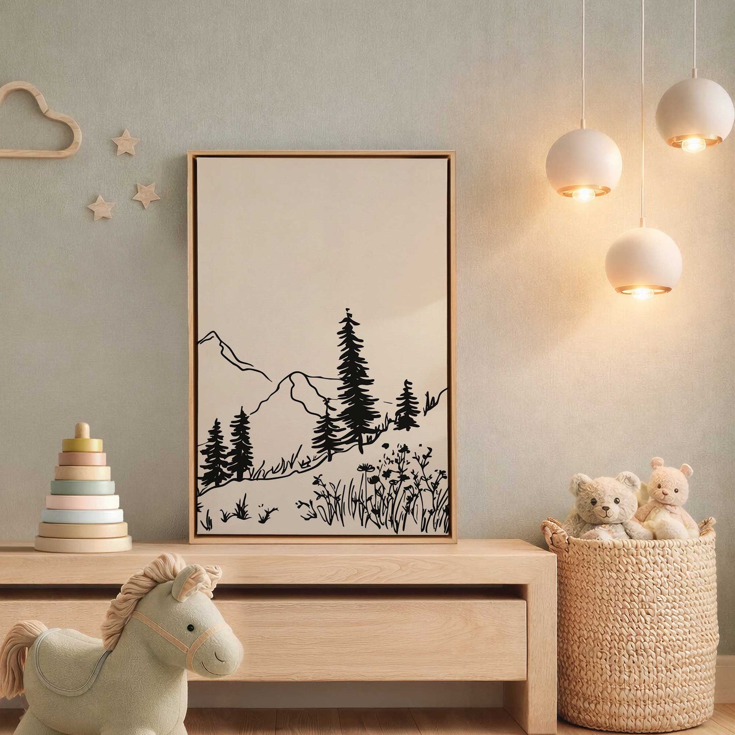 Picture of art in a room