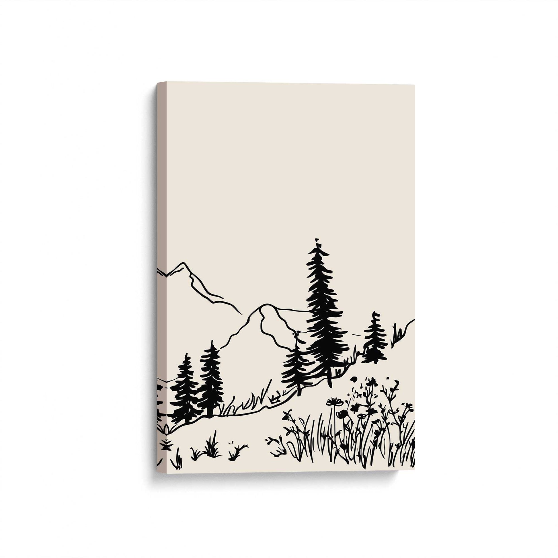[Color:Stretched Canvas], Picture of art at an angle