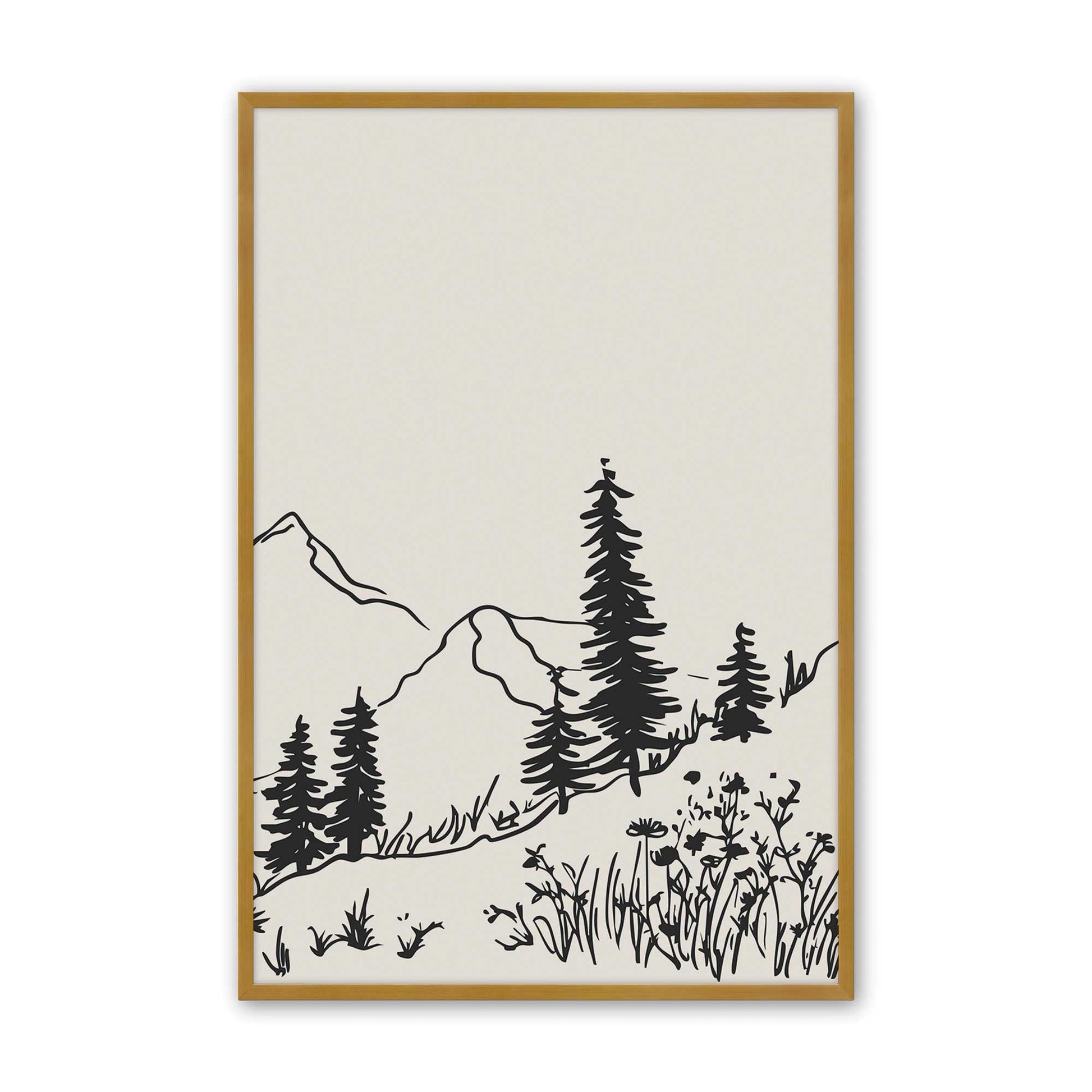 [Color:Polished Gold], Picture of art in a Polished Gold frame