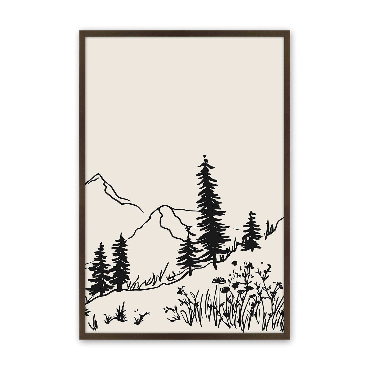[Color:Belvinder Brown], Picture of art in a Belvinder Brown frame