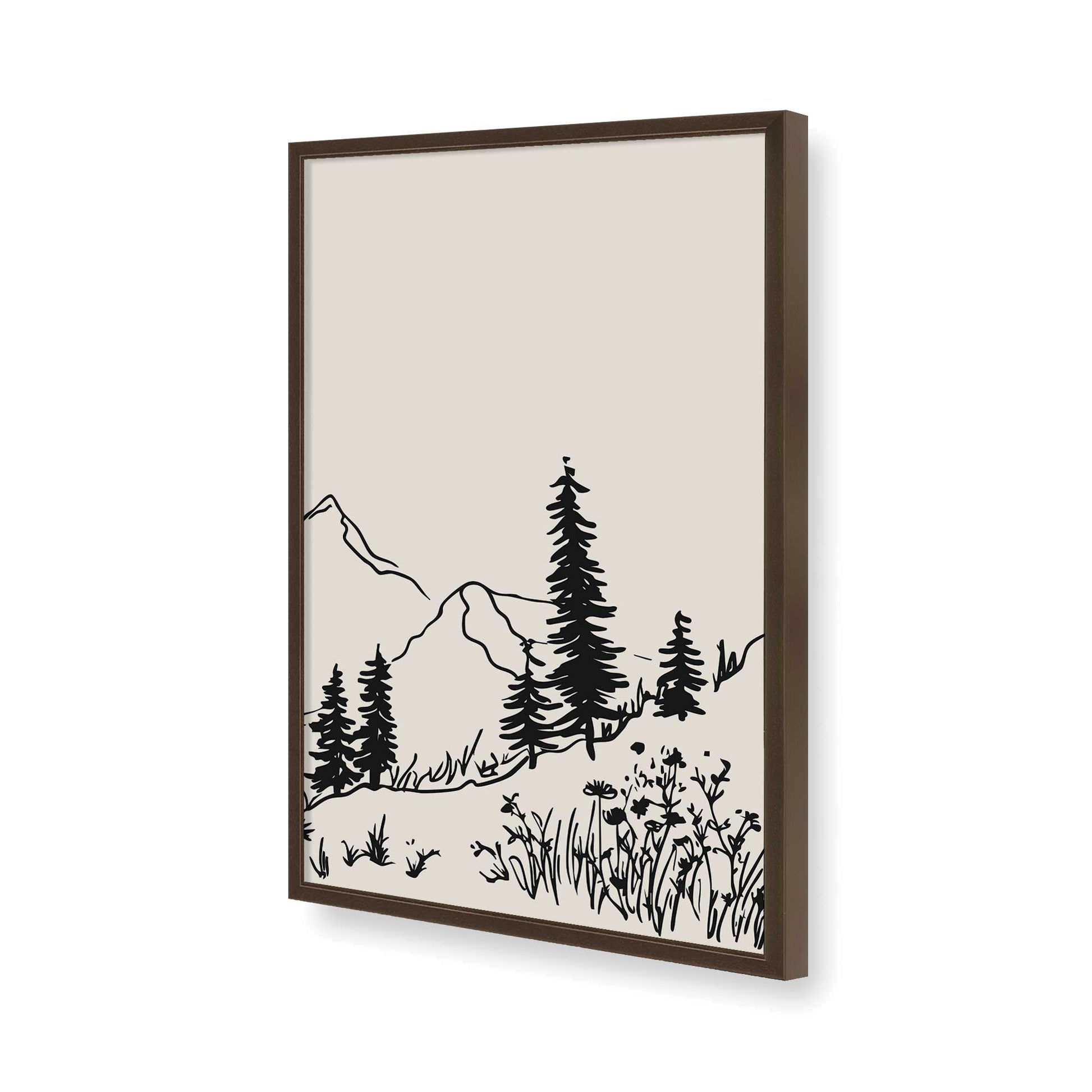 [Color:Belvinder Brown], Picture of art in a Belvinder Brown frame of the corner