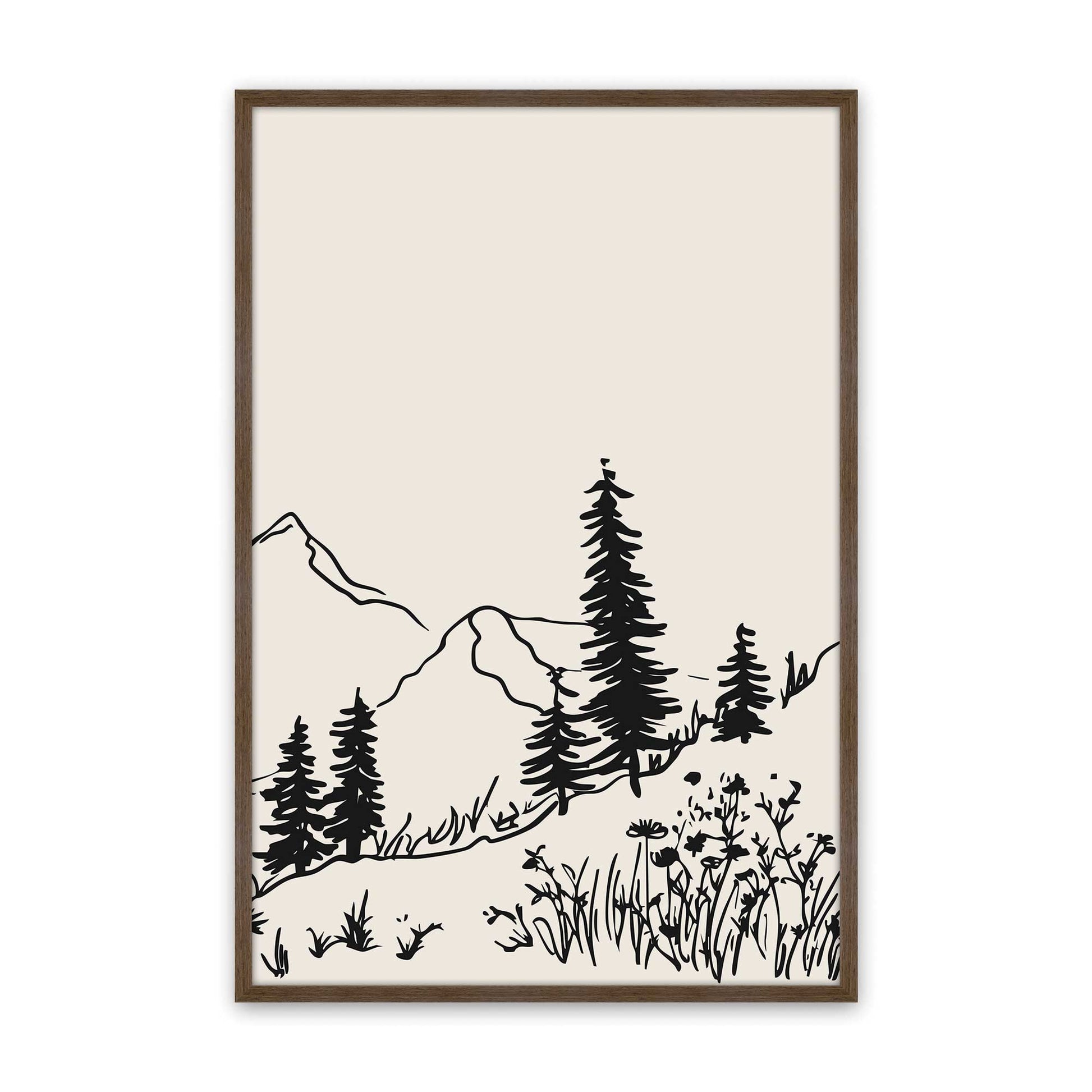 [Color:Walnut], Picture of art in a Walnut frame