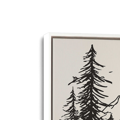 [Color:Opaque White], Picture of art in a White frame at an angle