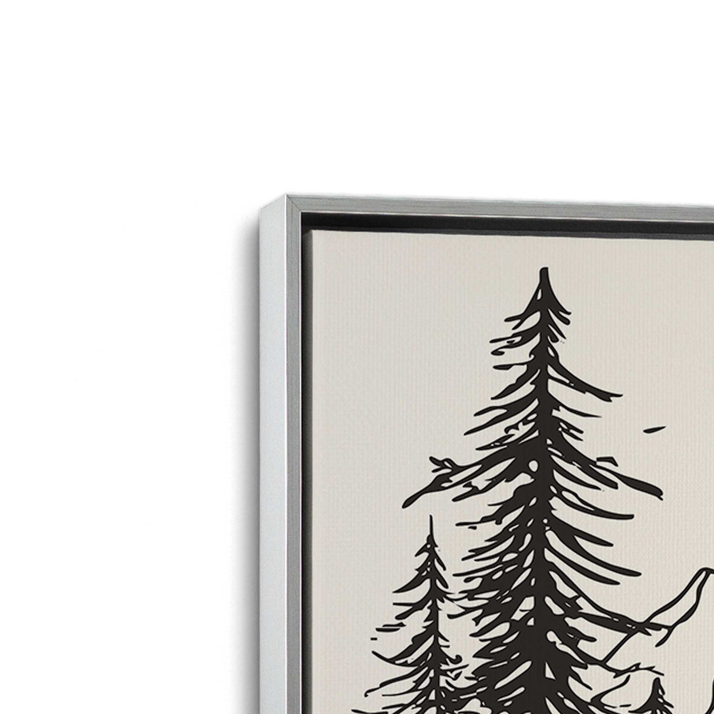 [Color:Polished Chrome], Picture of art in a Polished Chrome frame at an angle