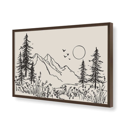 [Color:Belvinder Brown], Picture of art in a Belvinder Brown frame of the corner