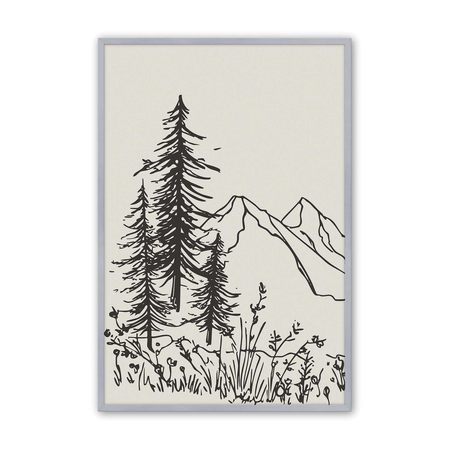 [Color:Polished Chrome], Picture of art in a Polished Chrome frame
