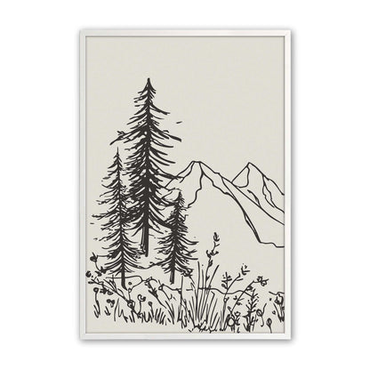 [Color:Opaque White], Picture of art in a Opaque White frame