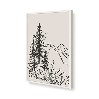 [Color:Opaque White], Picture of art in a Opaque White frame of the corner