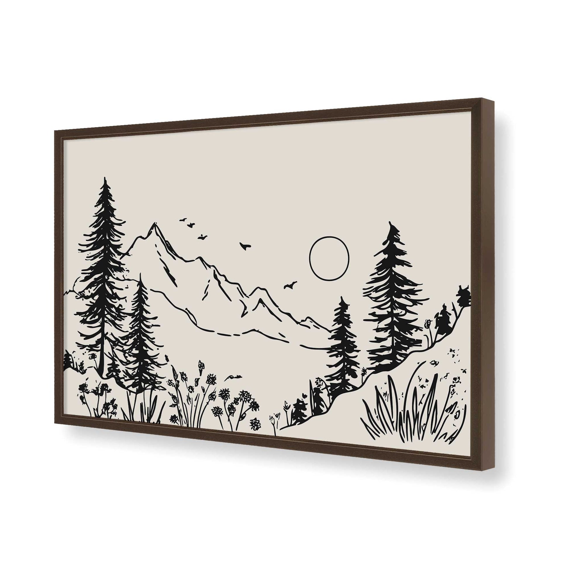 [Color:Belvinder Brown], Picture of art in a Belvinder Brown frame of the corner
