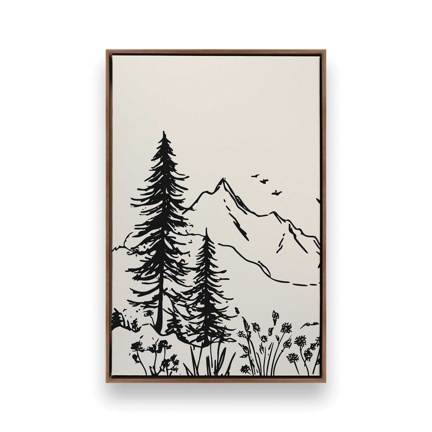 [Color:Walnut], Picture of art in a Walnut frame