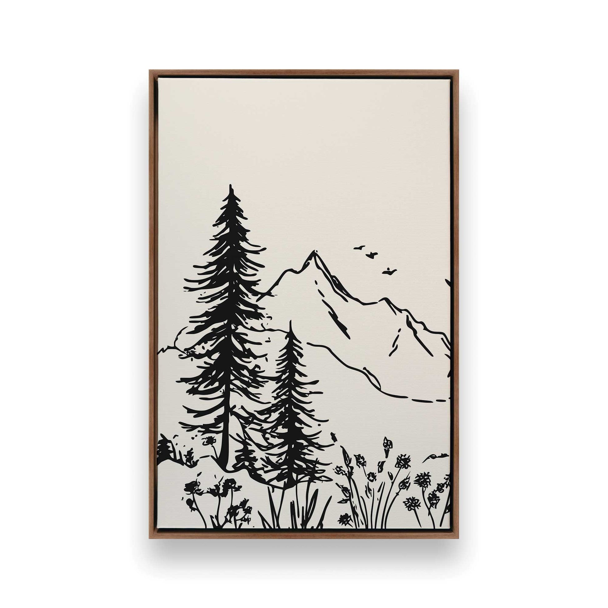 [Color:Walnut], Picture of art in a Walnut frame