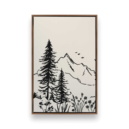 [Color:Walnut], Picture of art in a Walnut frame