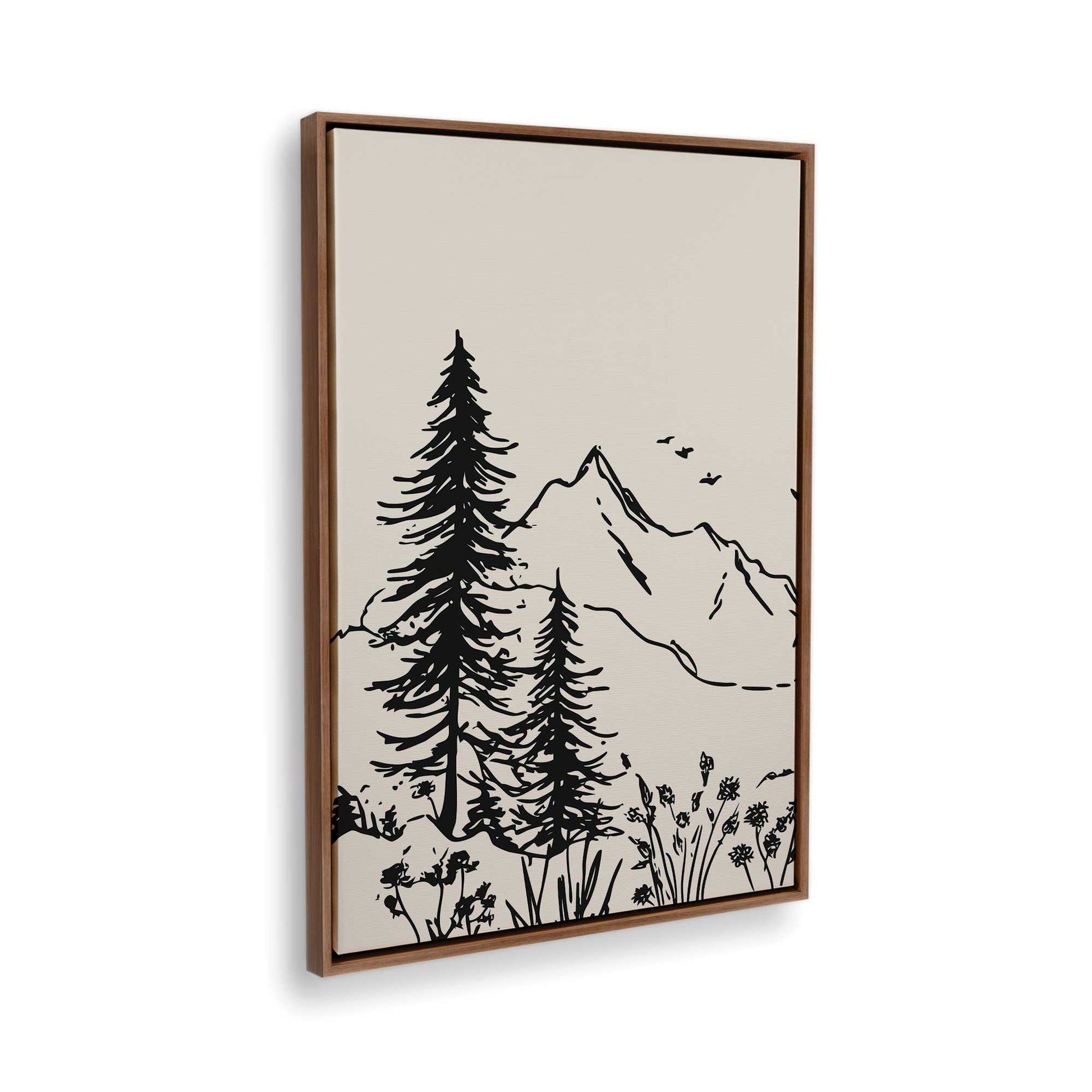 [Color:Walnut], Picture of the corner of the art