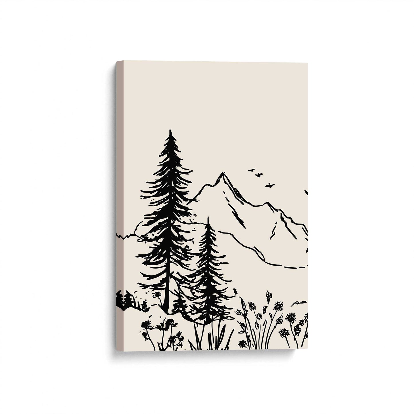 [Color:Stretched Canvas], Picture of art at an angle