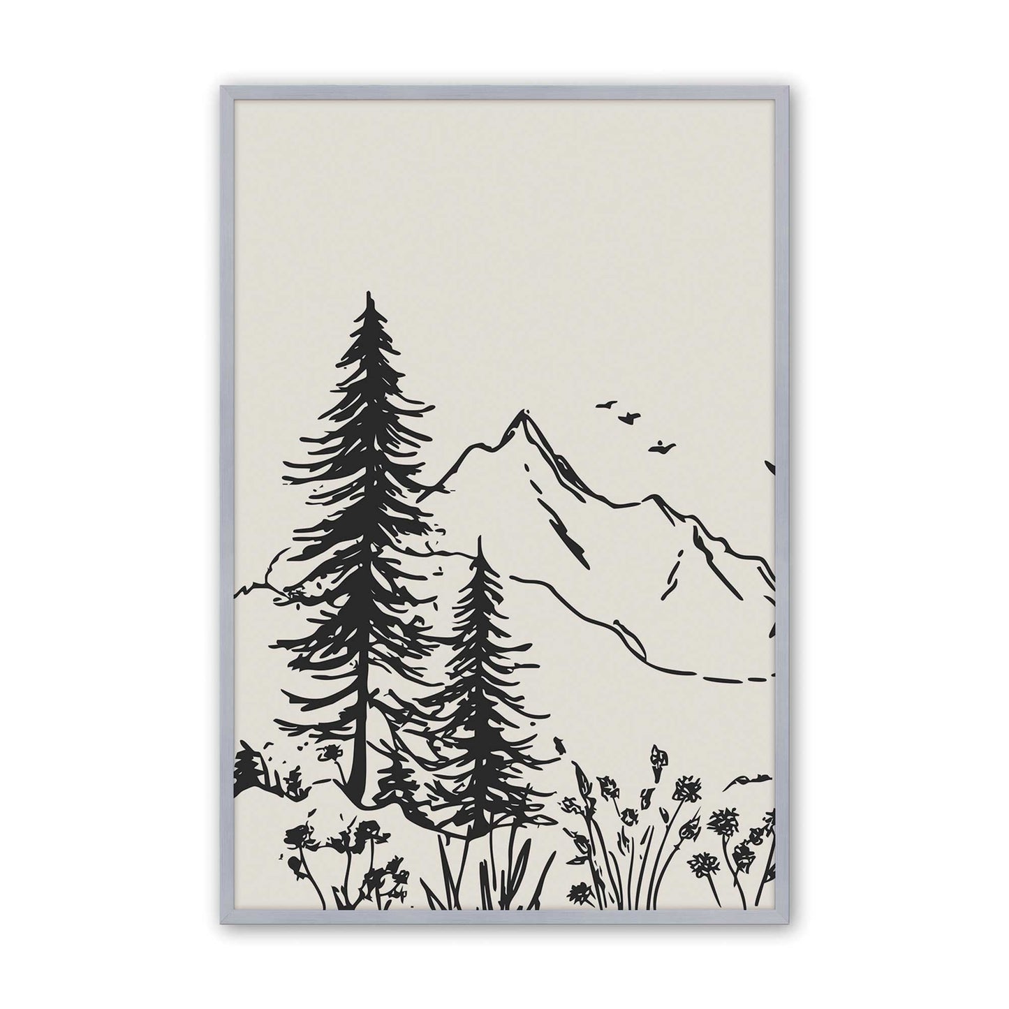 [Color:Polished Chrome], Picture of art in a Polished Chrome frame