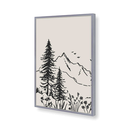 [Color:Polished Chrome], Picture of art in a Polished Chrome frame of the corner