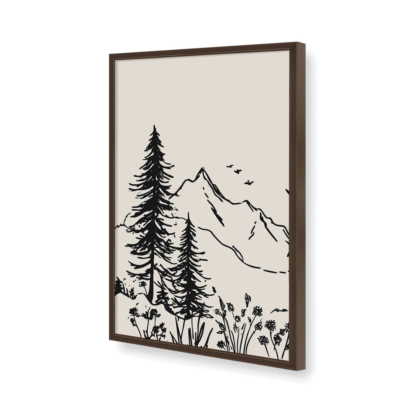 [Color:Belvinder Brown], Picture of art in a Belvinder Brown frame of the corner