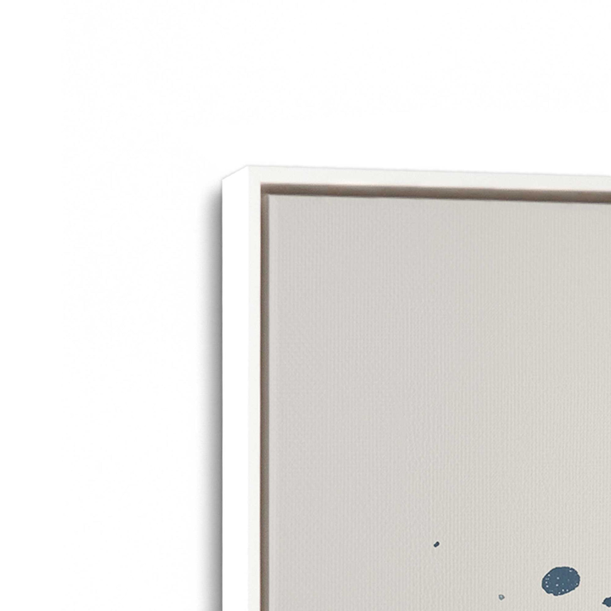 [Color:Opaque White], Picture of art in a White frame at an angle