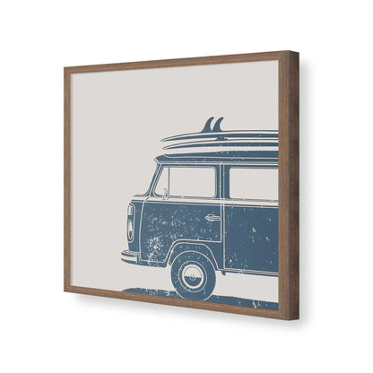 [Color:Walnut], Picture of art in a Walnut frame of the corner