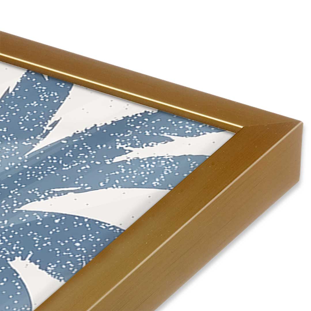 [Color:Polished Gold], Picture of art in a Polished Gold frame at an angle
