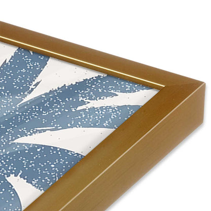 [Color:Polished Gold], Picture of art in a Polished Gold frame at an angle
