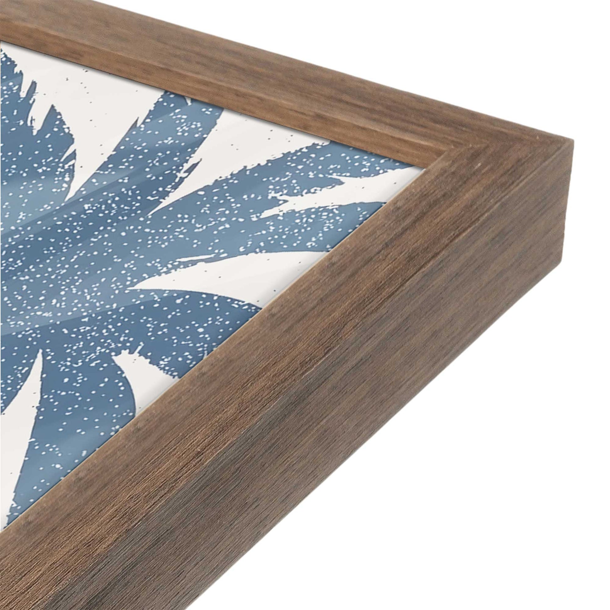 [Color:Walnut], Picture of art in a Walnut frame at an angle
