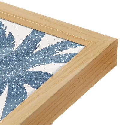 [Color:American Maple], Picture of art in a American Maple frame at an angle